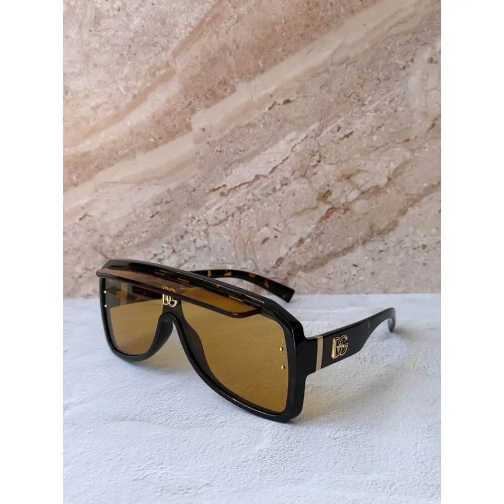 NEW Dolce & Gabbana DG6205 Brown Visor Sunglasses $425